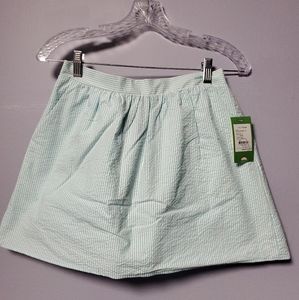 Blue Lilly Pulitzer seersucker skirt